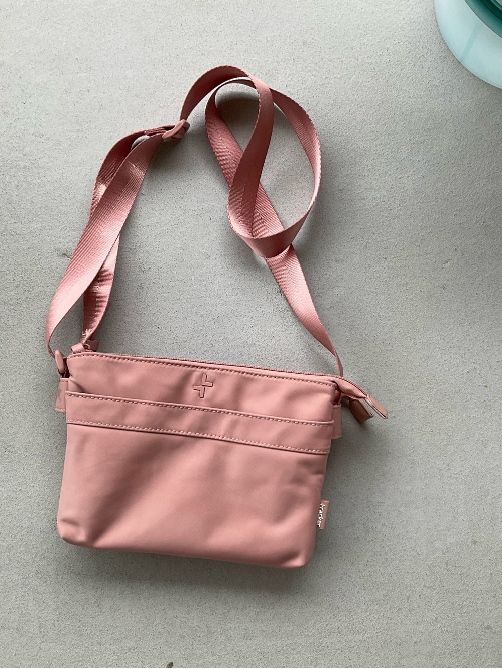 Crossbody Shoulder Bag in Dusty Pink